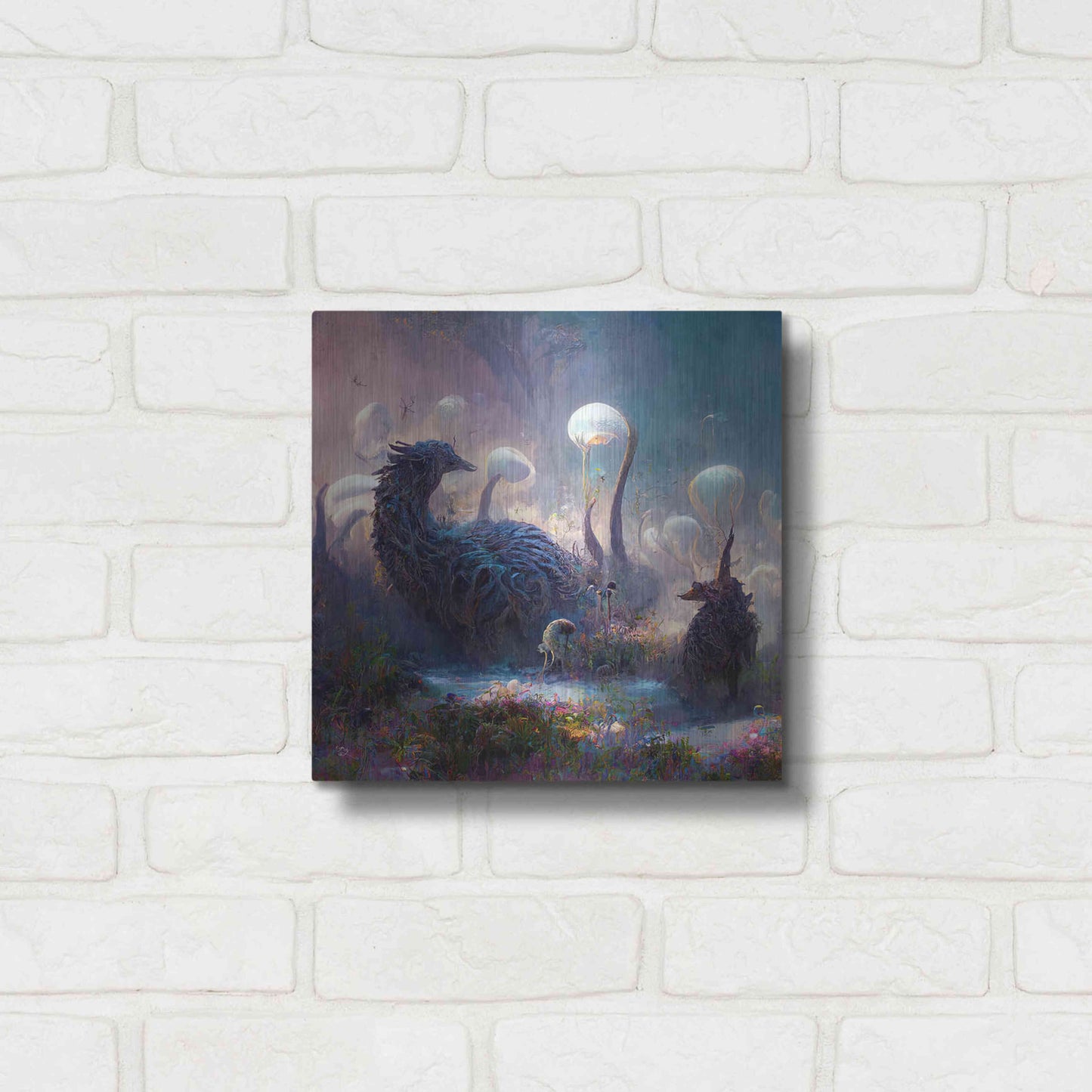 Luxe Metal Art 'Dreamscapes 2' by Cameron Gray, Metal Wall Art,12x12