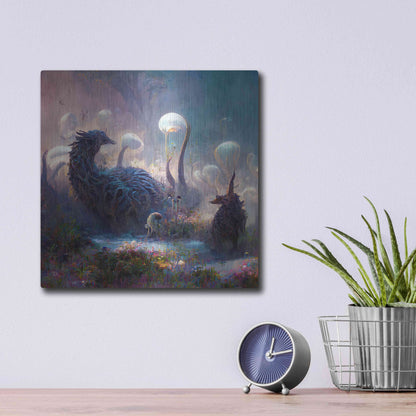 Luxe Metal Art 'Dreamscapes 2' by Cameron Gray, Metal Wall Art,12x12