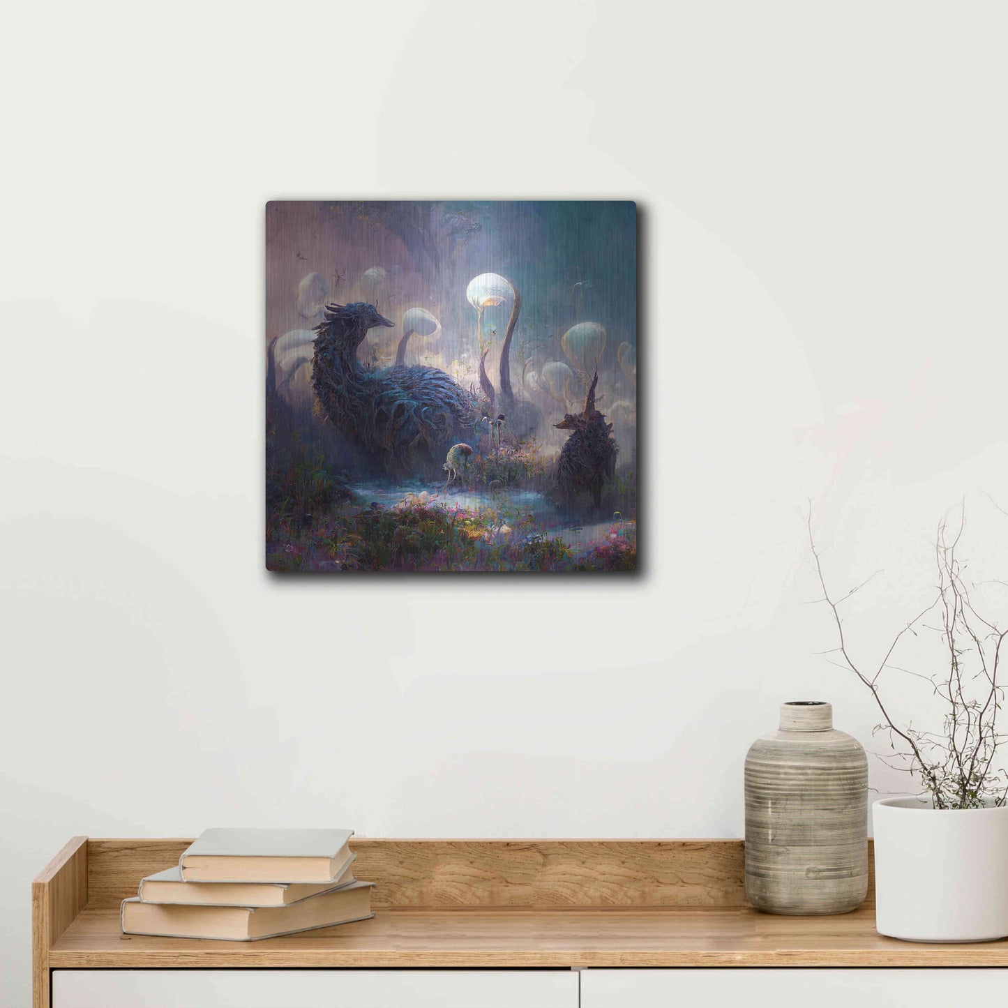 Luxe Metal Art 'Dreamscapes 2' by Cameron Gray, Metal Wall Art,12x12