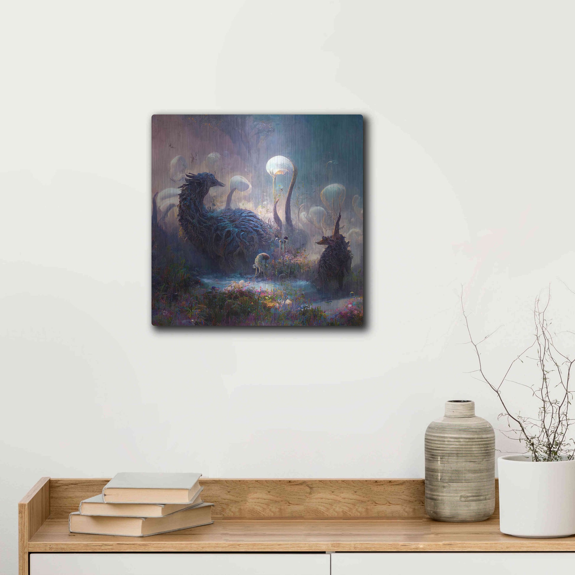 Luxe Metal Art 'Dreamscapes 2' by Cameron Gray, Metal Wall Art,12x12