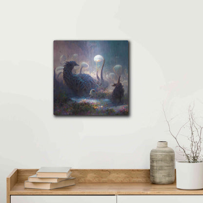 Luxe Metal Art 'Dreamscapes 2' by Cameron Gray, Metal Wall Art,12x12