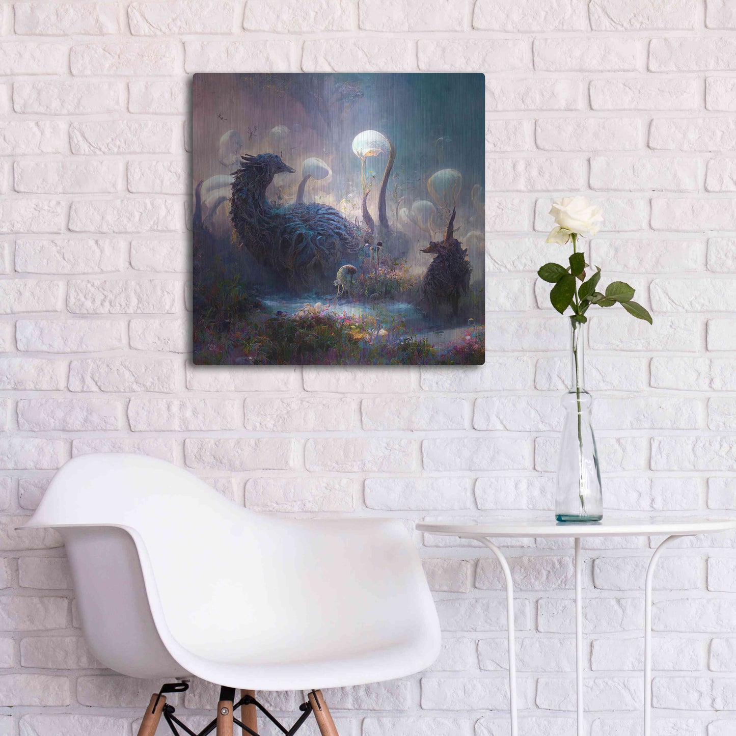 Luxe Metal Art 'Dreamscapes 2' by Cameron Gray, Metal Wall Art,24x24