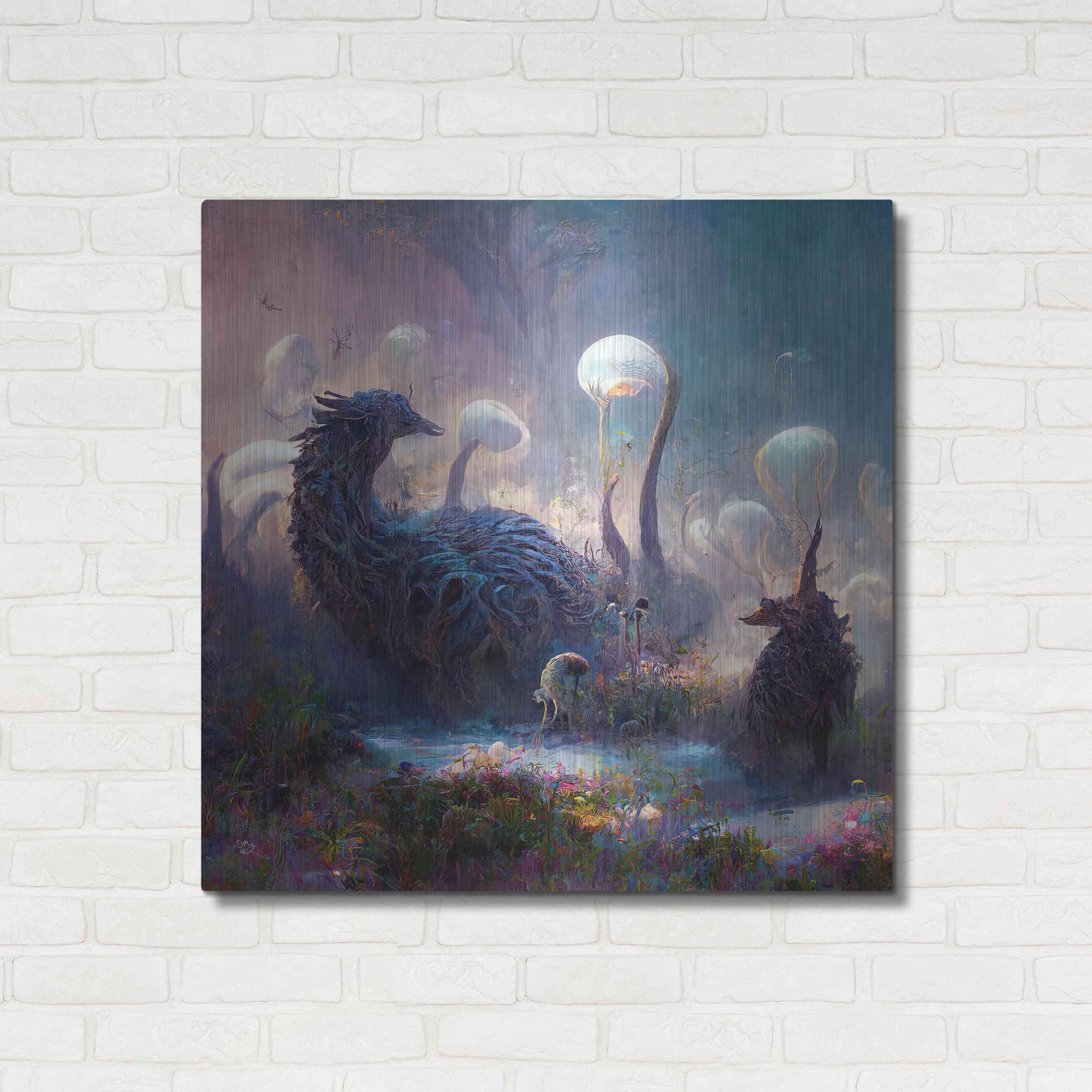 Luxe Metal Art 'Dreamscapes 2' by Cameron Gray, Metal Wall Art,36x36