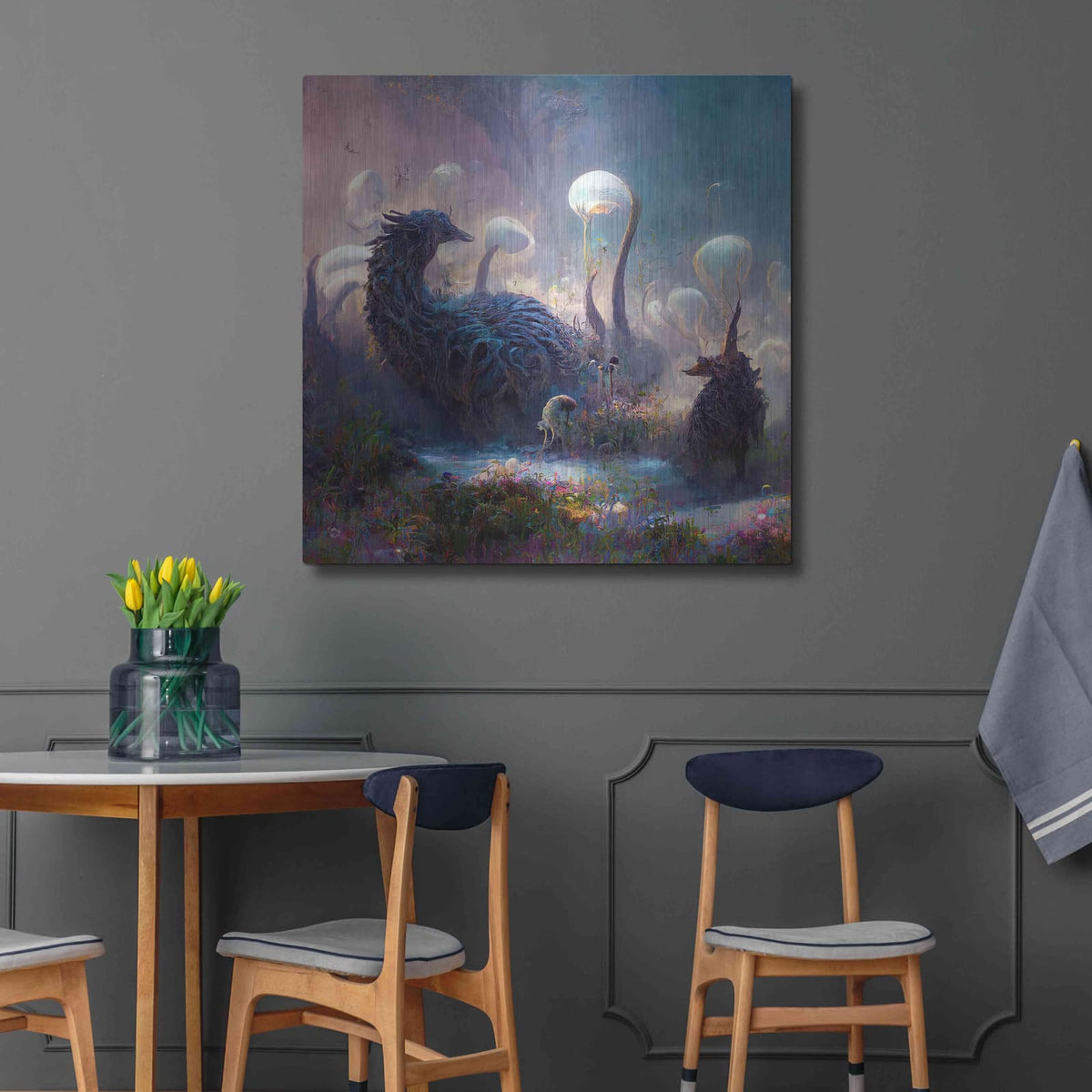 'Dreamscapes 2' by Cameron Gray – Metal Wall Art, 36x36 room view