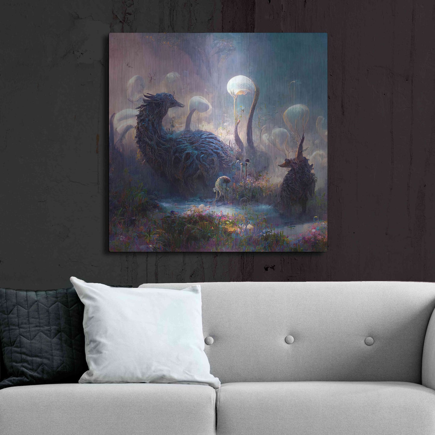 Luxe Metal Art 'Dreamscapes 2' by Cameron Gray, Metal Wall Art,36x36