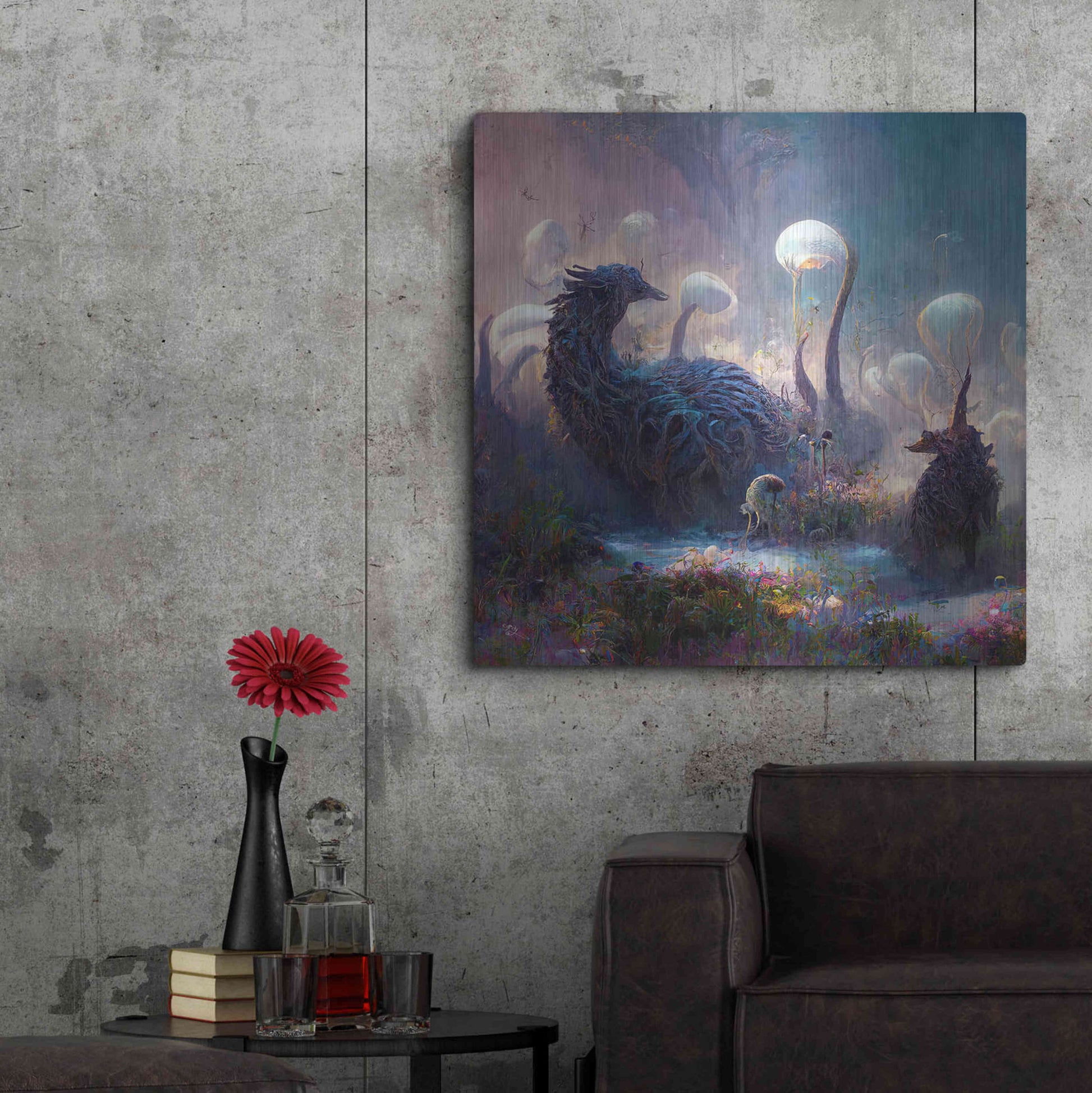 Luxe Metal Art 'Dreamscapes 2' by Cameron Gray, Metal Wall Art,36x36