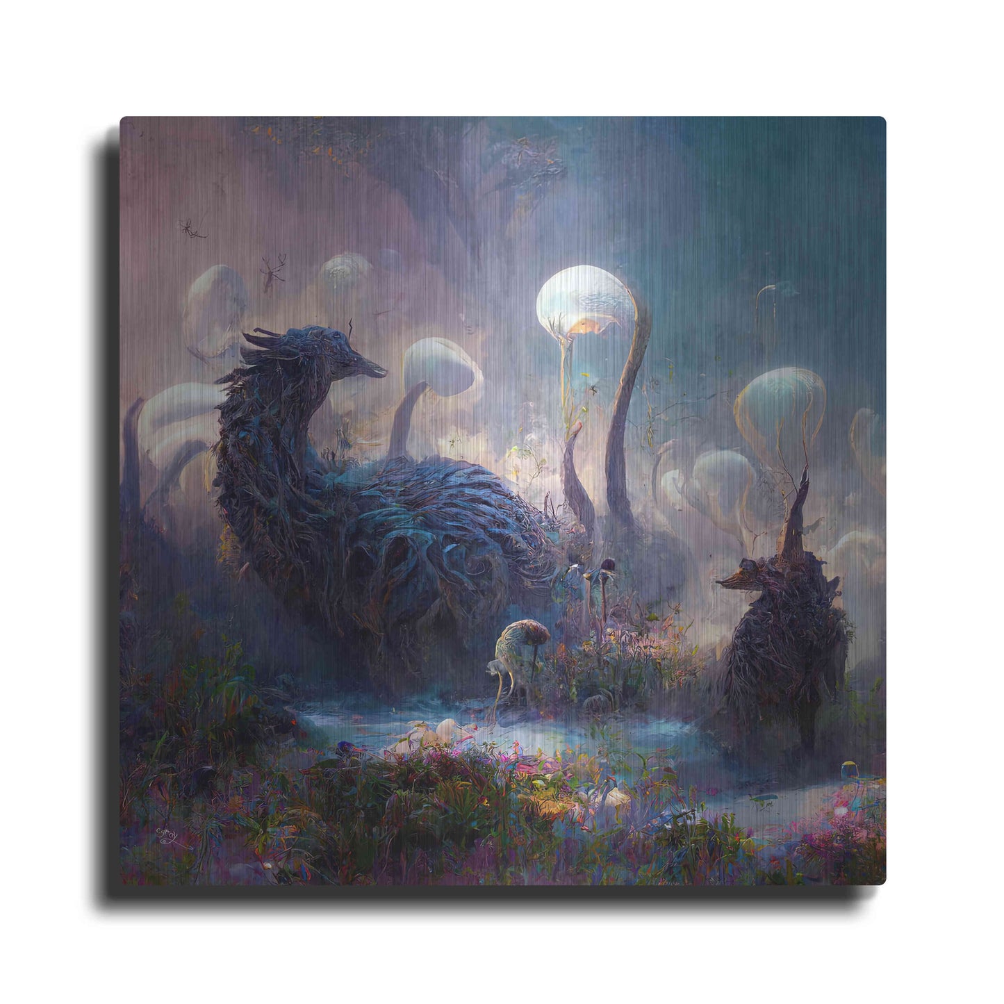 Luxe Metal Art 'Dreamscapes 2' by Cameron Gray, Metal Wall Art