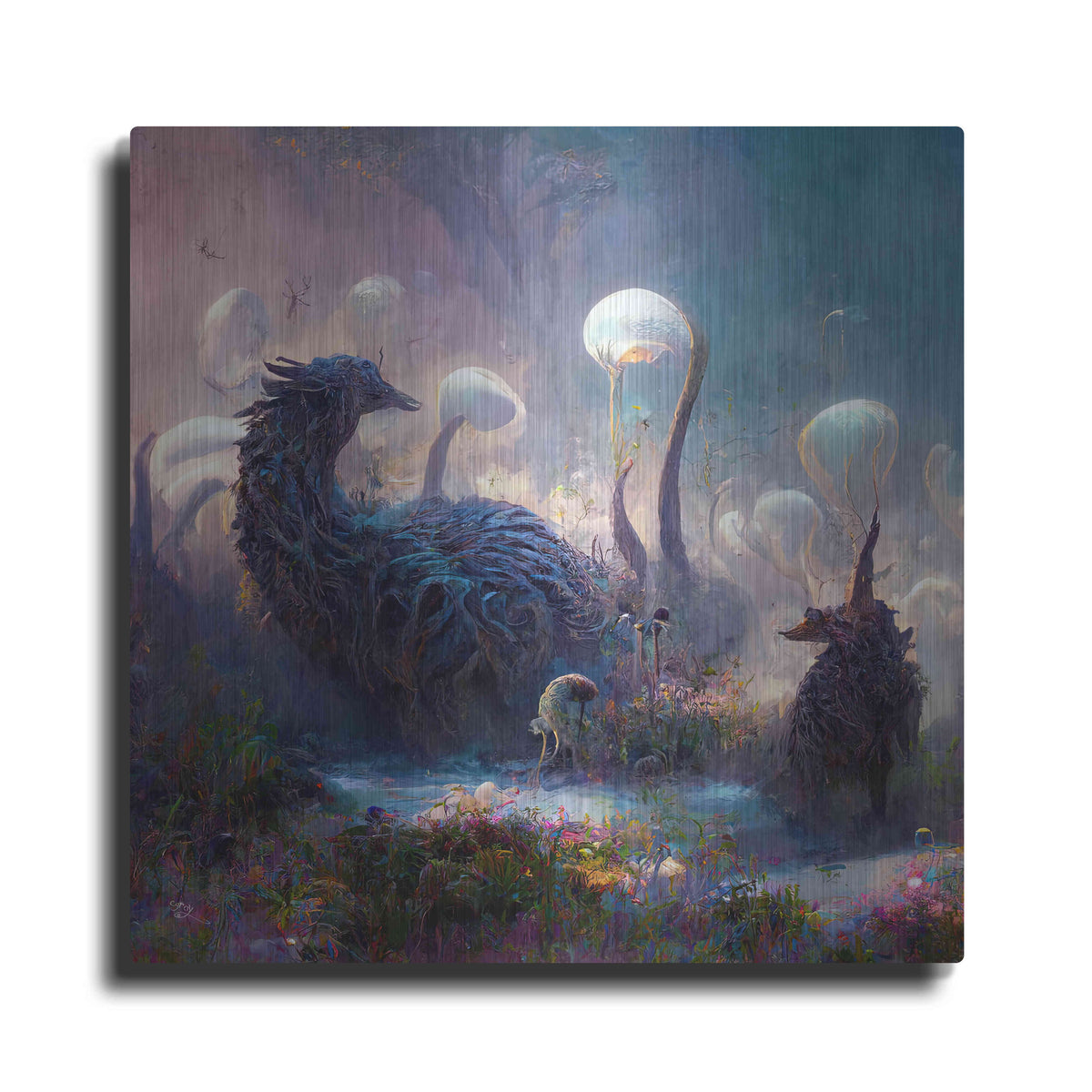 Luxe Metal Art 'Dreamscapes 2' by Cameron Gray, Metal Wall Art