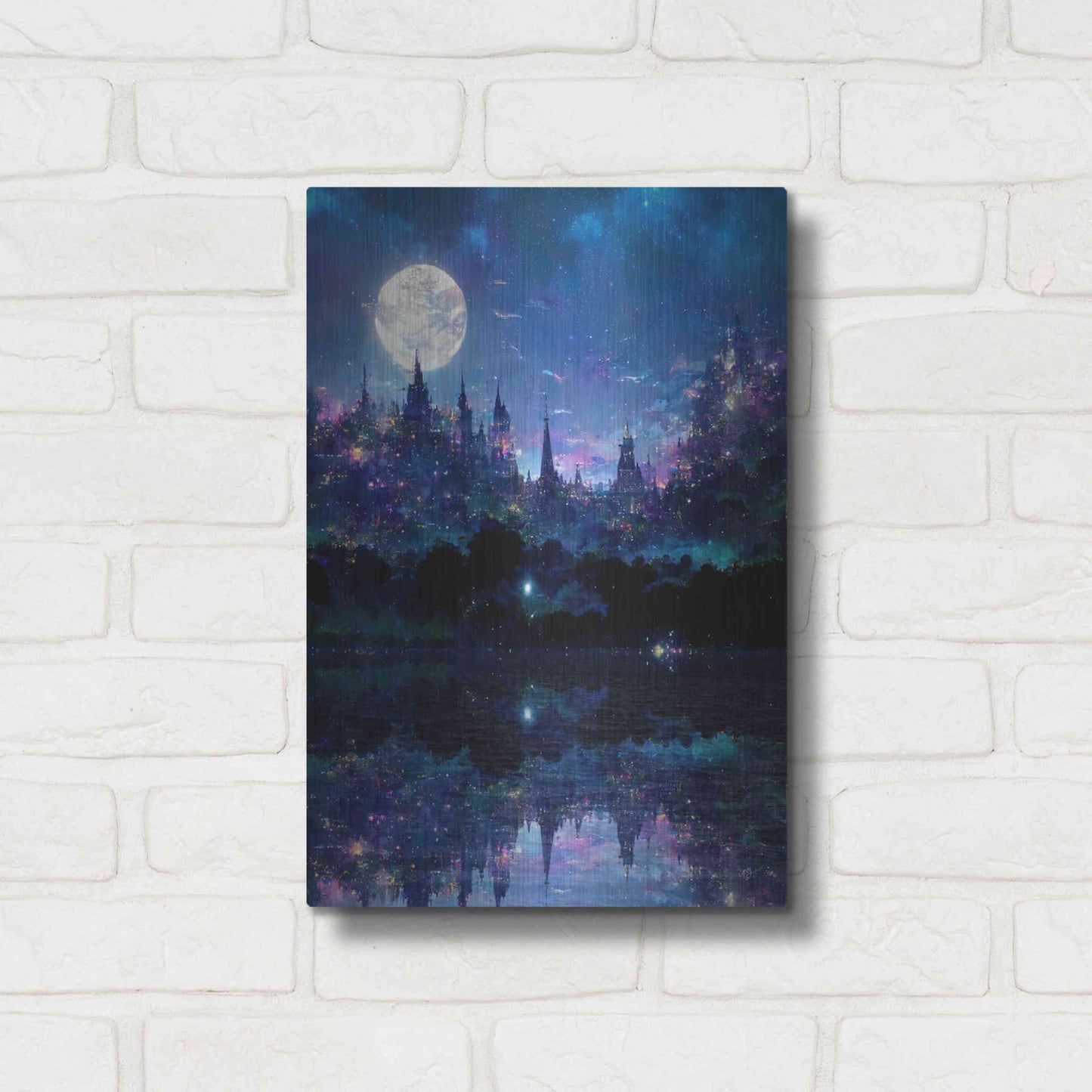 Luxe Metal Art 'Glowing In The Night' by Cameron Gray, Metal Wall Art,12x16