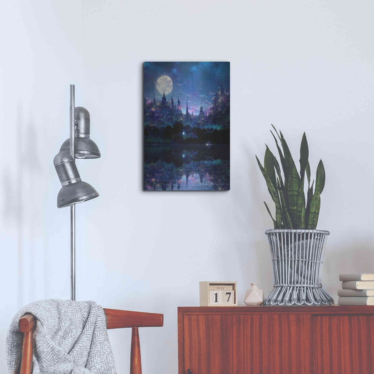 'Glowing In The Night' by Cameron Gray – Metal Wall Art, 16x24 room view