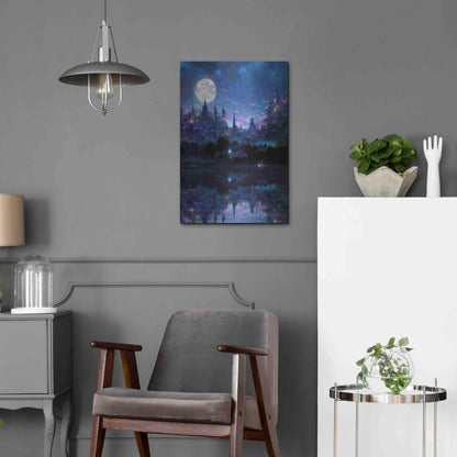 Luxe Metal Art 'Glowing In The Night' by Cameron Gray, Metal Wall Art,16x24