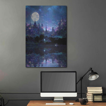 Luxe Metal Art 'Glowing In The Night' by Cameron Gray, Metal Wall Art,24x36