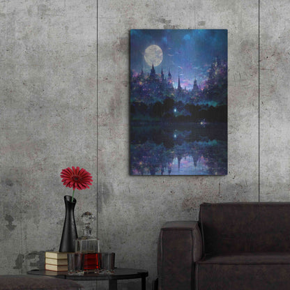 Luxe Metal Art 'Glowing In The Night' by Cameron Gray, Metal Wall Art,24x36
