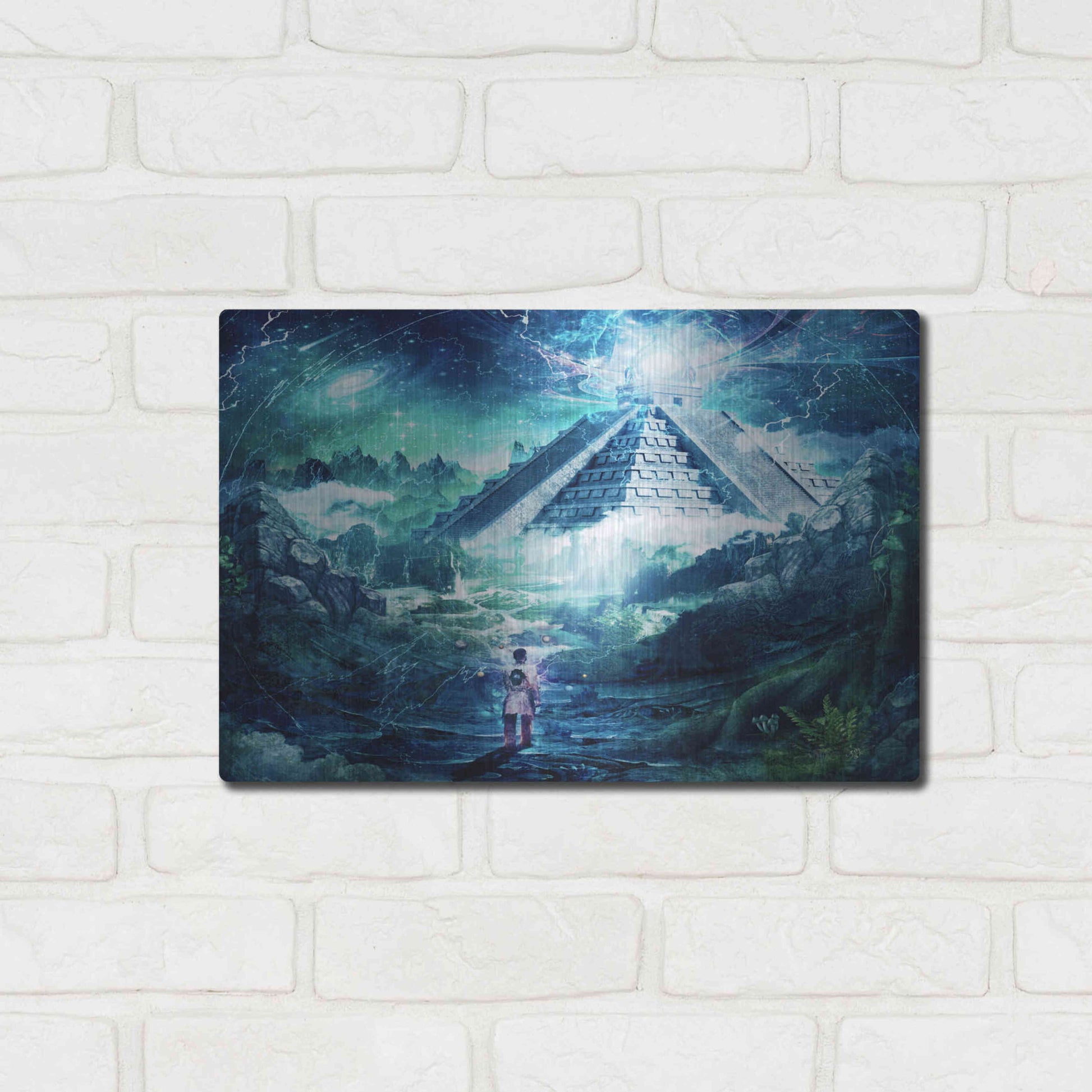 Luxe Metal Art 'Journey Through A Dream' by Cameron Gray, Metal Wall Art,16x12