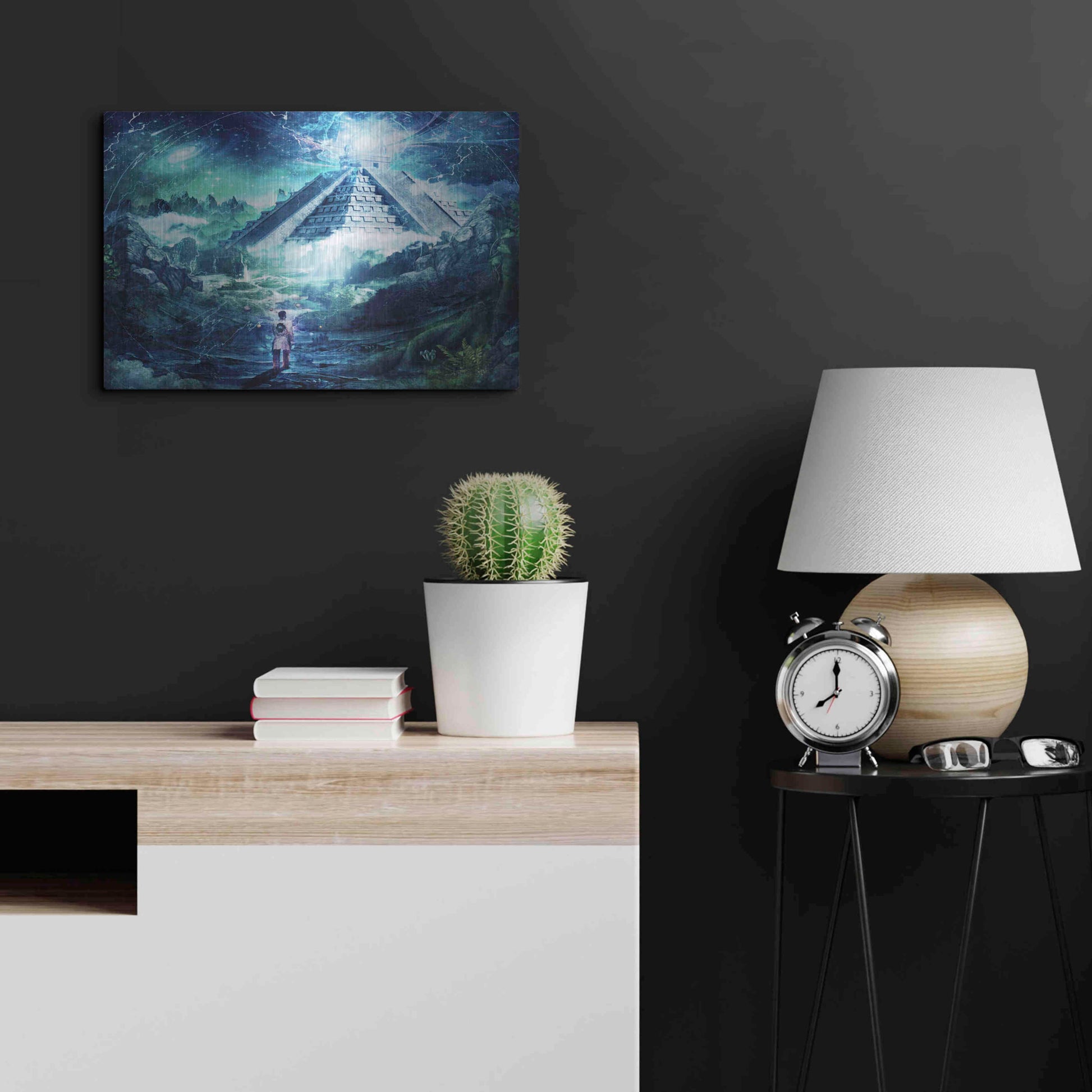 Luxe Metal Art 'Journey Through A Dream' by Cameron Gray, Metal Wall Art,24x16