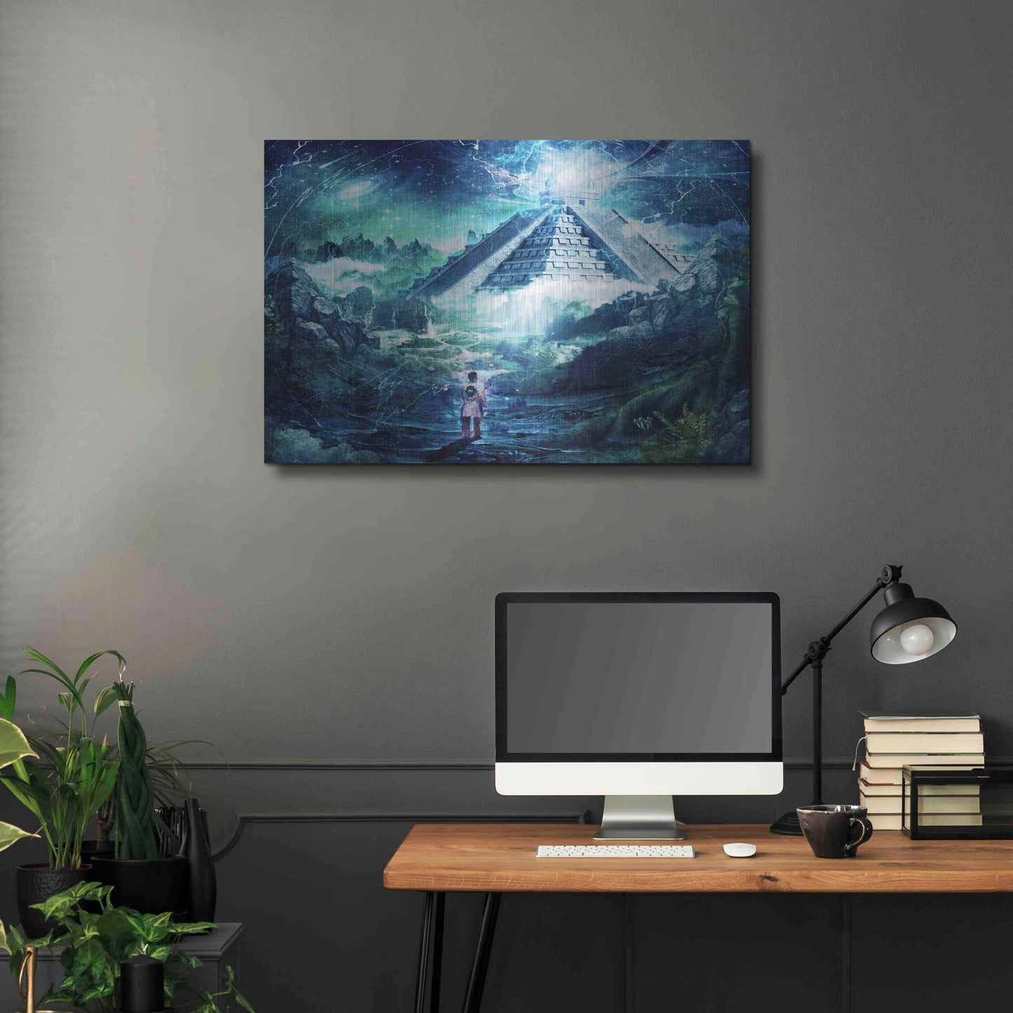 Luxe Metal Art 'Journey Through A Dream' by Cameron Gray, Metal Wall Art,36x24