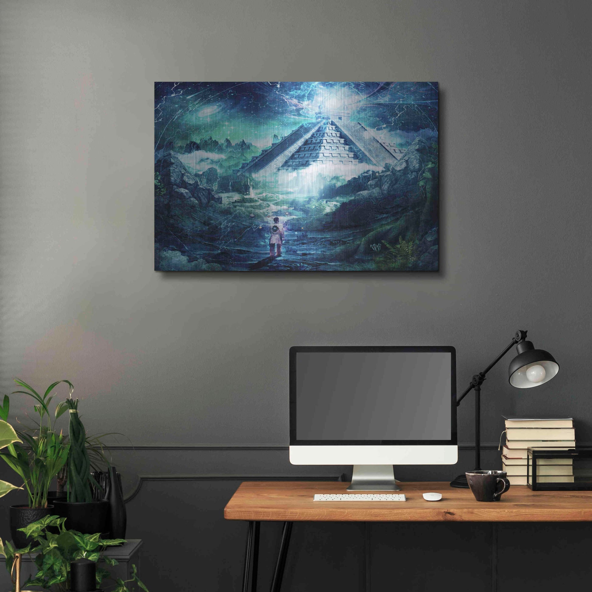 Luxe Metal Art 'Journey Through A Dream' by Cameron Gray, Metal Wall Art,36x24