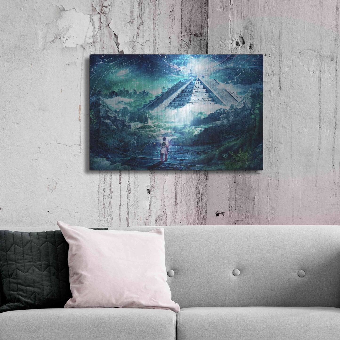 Luxe Metal Art 'Journey Through A Dream' by Cameron Gray, Metal Wall Art,36x24
