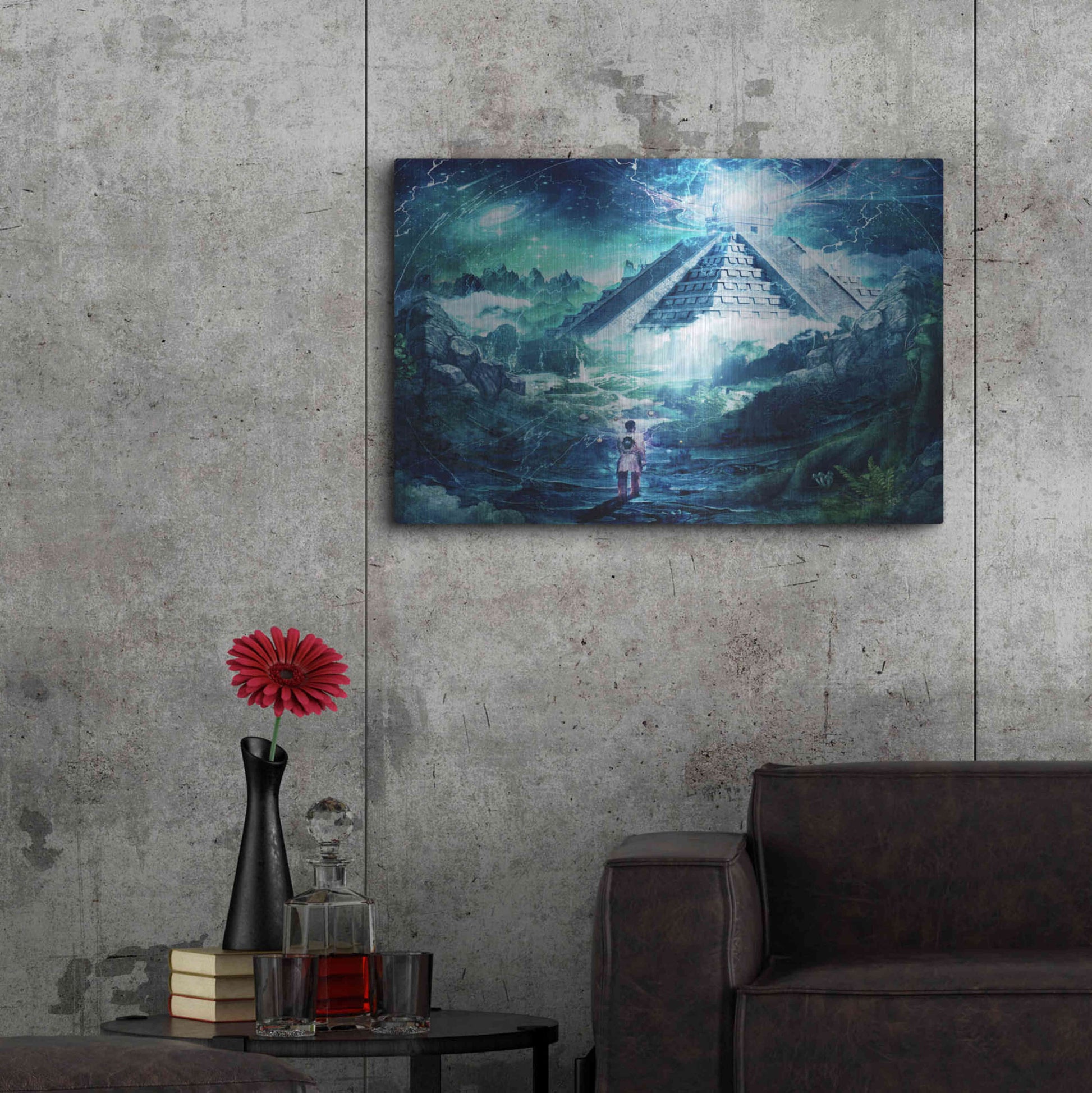 Luxe Metal Art 'Journey Through A Dream' by Cameron Gray, Metal Wall Art,36x24