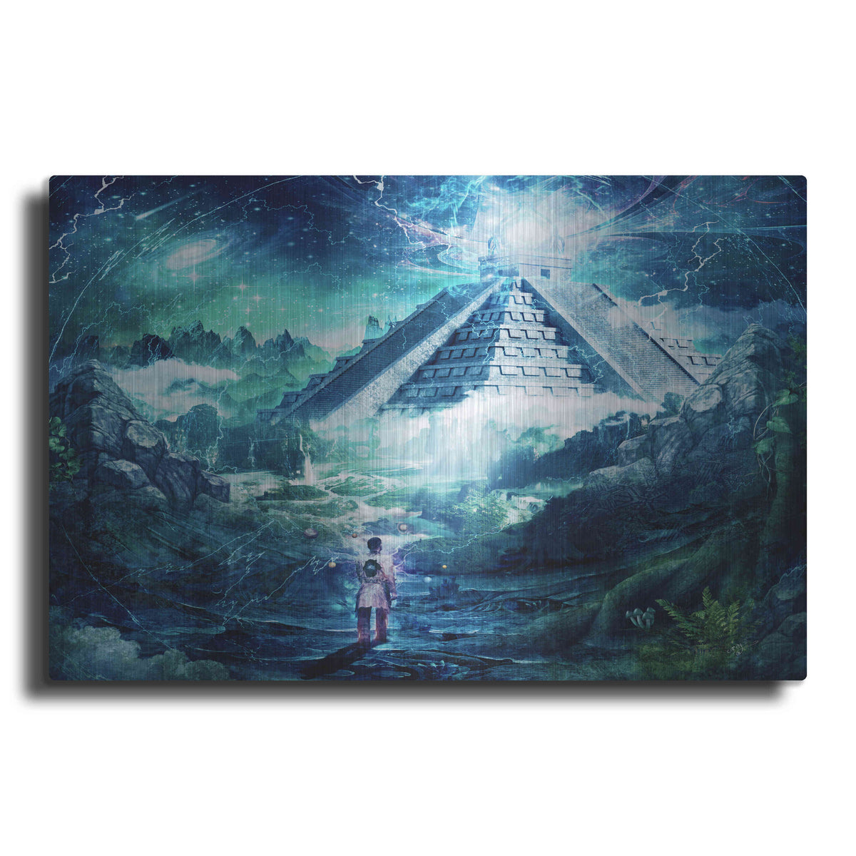 Luxe Metal Art 'Journey Through A Dream' by Cameron Gray, Metal Wall Art