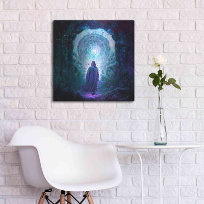 Luxe Metal Art 'Walk With No Whisper' by Cameron Gray, Metal Wall Art,24x24