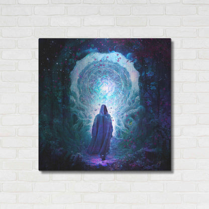 Luxe Metal Art 'Walk With No Whisper' by Cameron Gray, Metal Wall Art,36x36