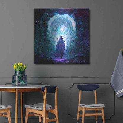 Luxe Metal Art 'Walk With No Whisper' by Cameron Gray, Metal Wall Art,36x36