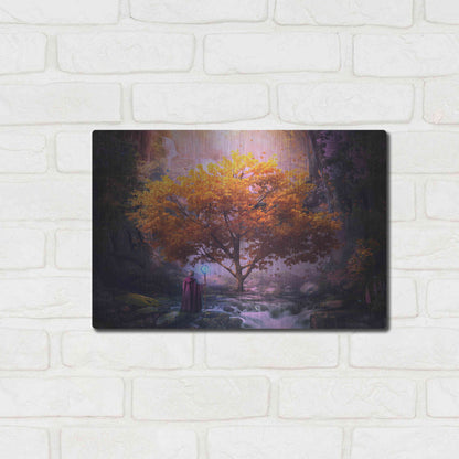 Luxe Metal Art 'Woodland Realm' by Cameron Gray, Metal Wall Art,16x12