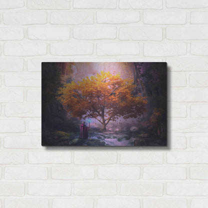 Luxe Metal Art 'Woodland Realm' by Cameron Gray, Metal Wall Art,24x16