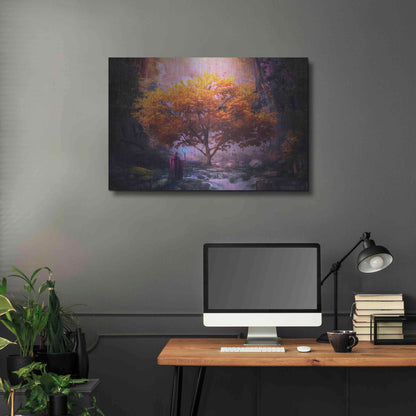 Luxe Metal Art 'Woodland Realm' by Cameron Gray, Metal Wall Art,36x24