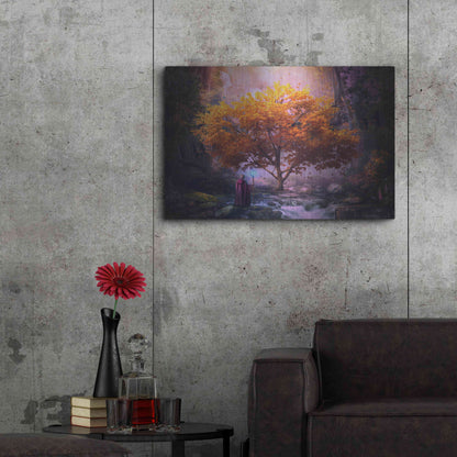 Luxe Metal Art 'Woodland Realm' by Cameron Gray, Metal Wall Art,36x24