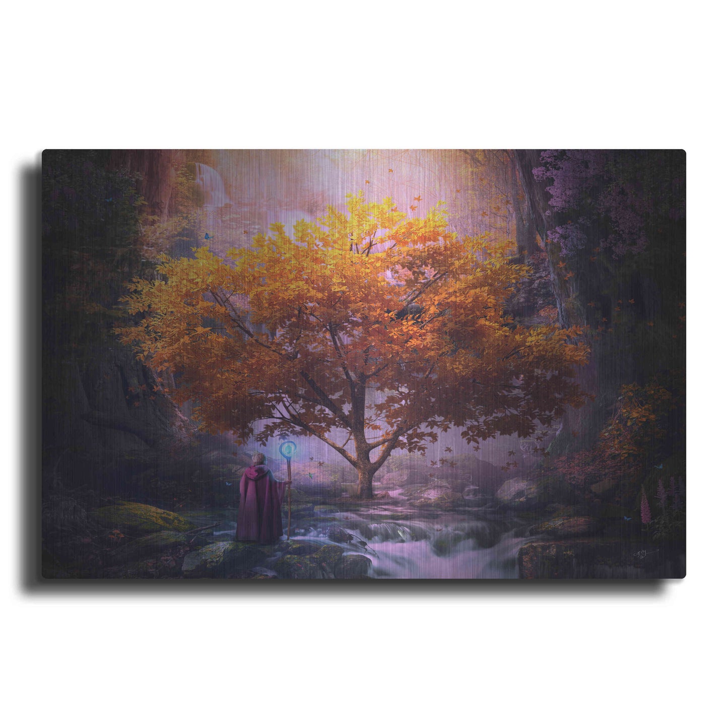 Luxe Metal Art 'Woodland Realm' by Cameron Gray, Metal Wall Art