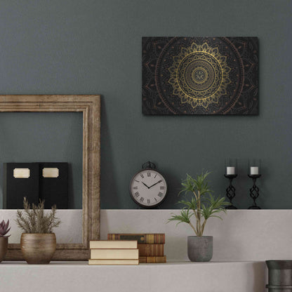 Luxe Metal Art 'Zen Mandala' by Cameron Gray, Metal Wall Art,16x12