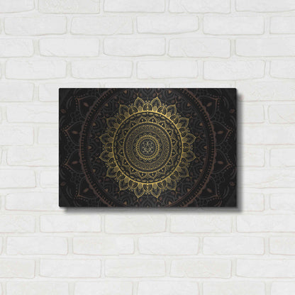 Luxe Metal Art 'Zen Mandala' by Cameron Gray, Metal Wall Art,24x16