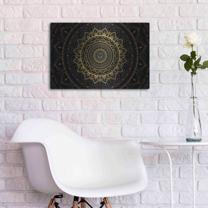 Luxe Metal Art 'Zen Mandala' by Cameron Gray, Metal Wall Art,24x16