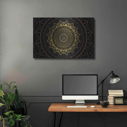 Luxe Metal Art 'Zen Mandala' by Cameron Gray, Metal Wall Art,36x24