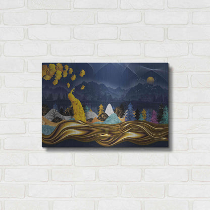 Luxe Metal Art 'Golden Peacock' by Luxe Portfolio, Metal Wall Art,24x16