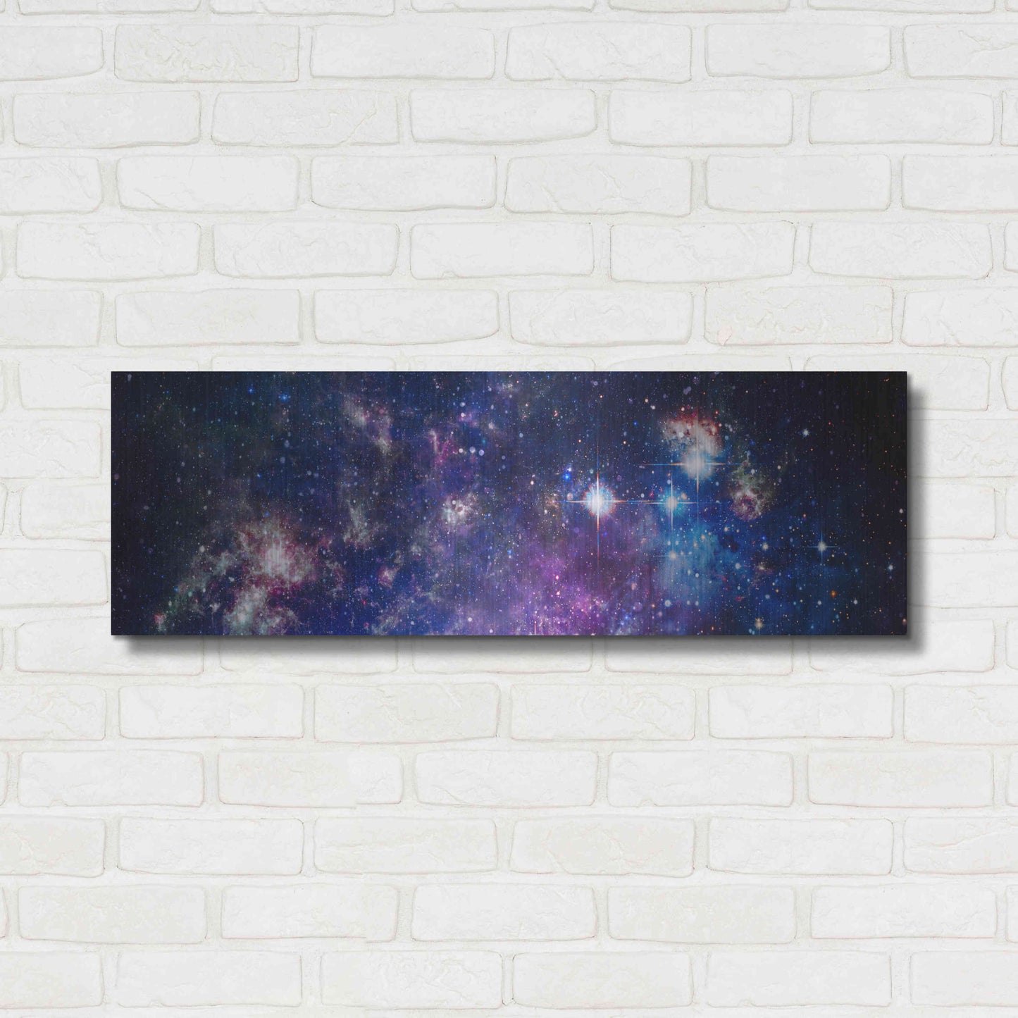 Luxe Metal Art 'Sublime Galaxy' by Luxe Portfolio, Metal Wall Art,36x12