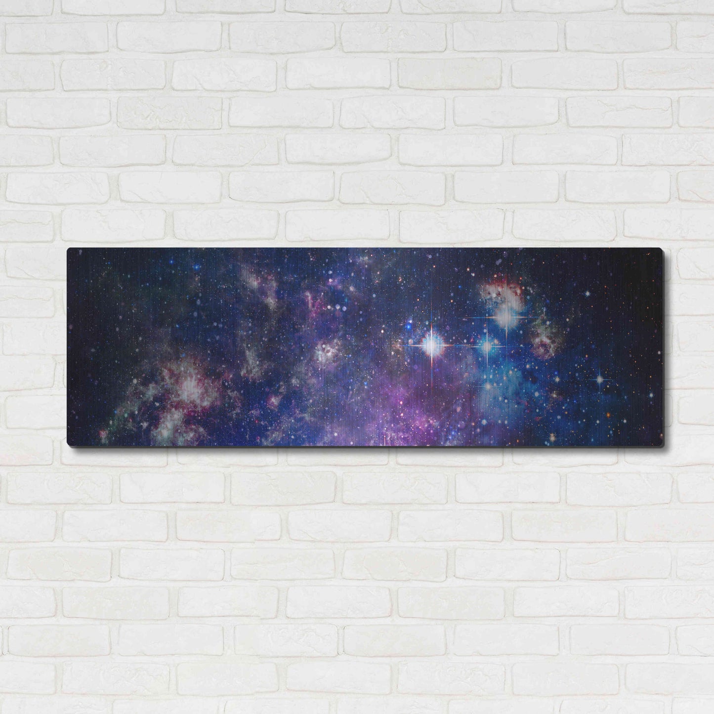 Luxe Metal Art 'Sublime Galaxy' by Luxe Portfolio, Metal Wall Art,48x16