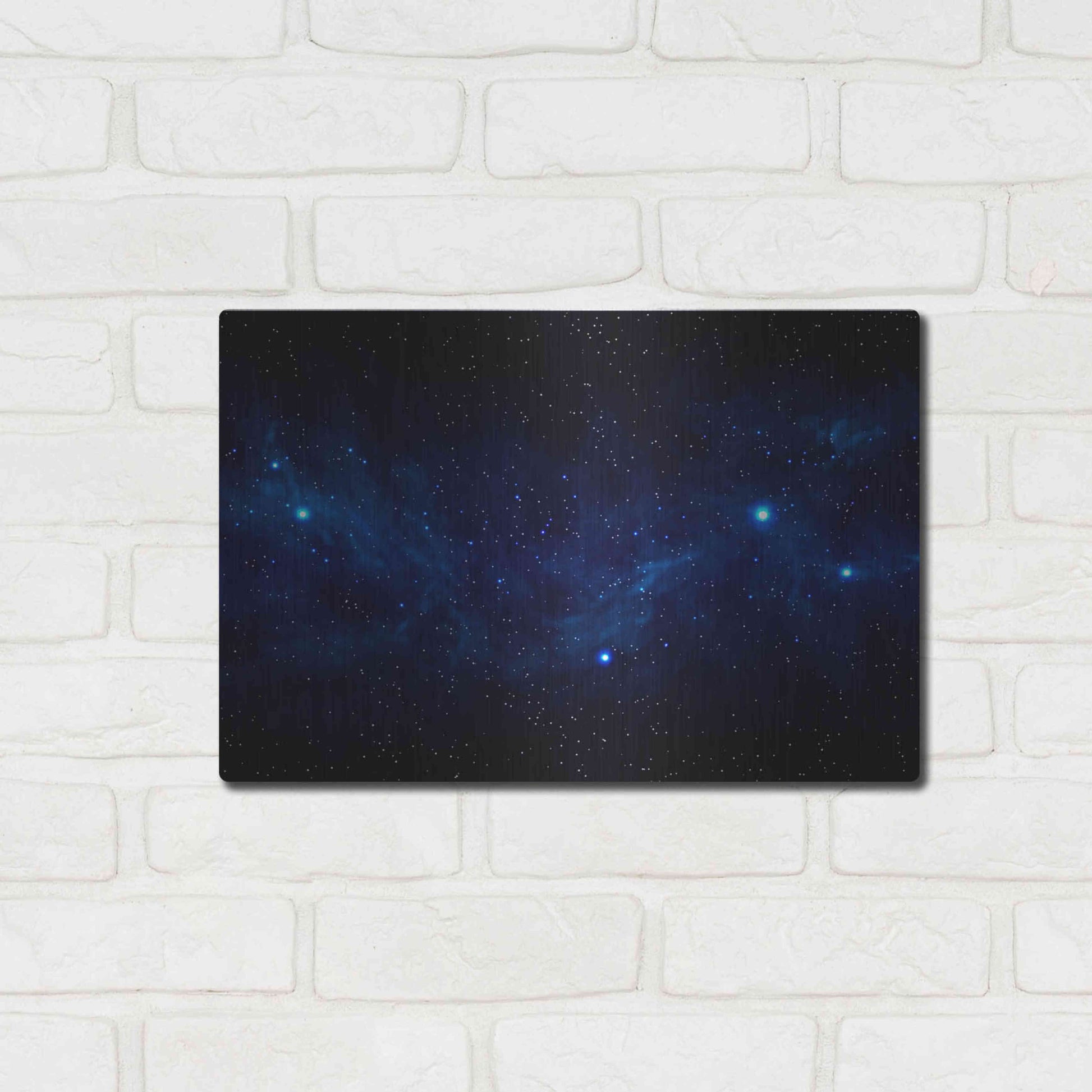 Luxe Metal Art 'Ultramarine Space' by Luxe Portfolio, Metal Wall Art,16x12