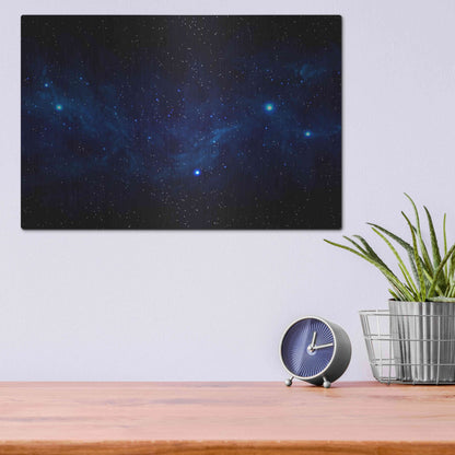 Luxe Metal Art 'Ultramarine Space' by Luxe Portfolio, Metal Wall Art,16x12