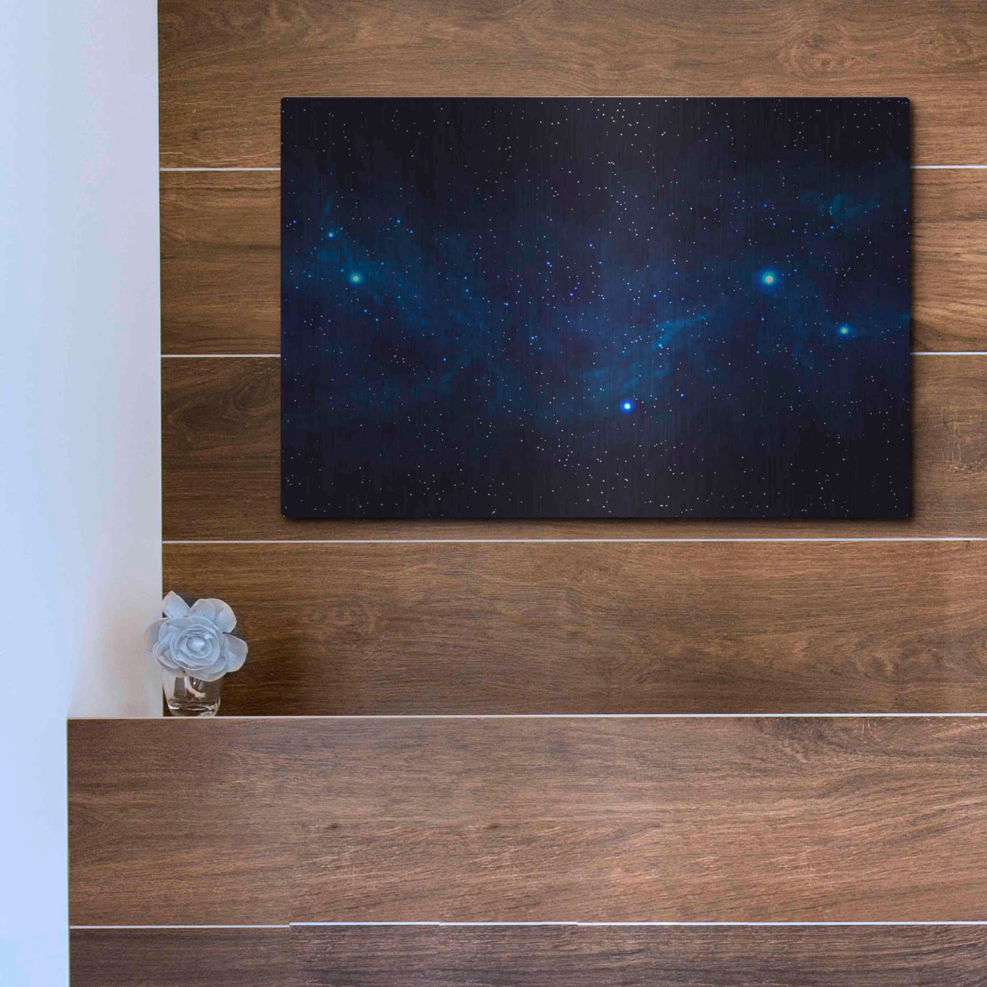 Luxe Metal Art 'Ultramarine Space' by Luxe Portfolio, Metal Wall Art,16x12