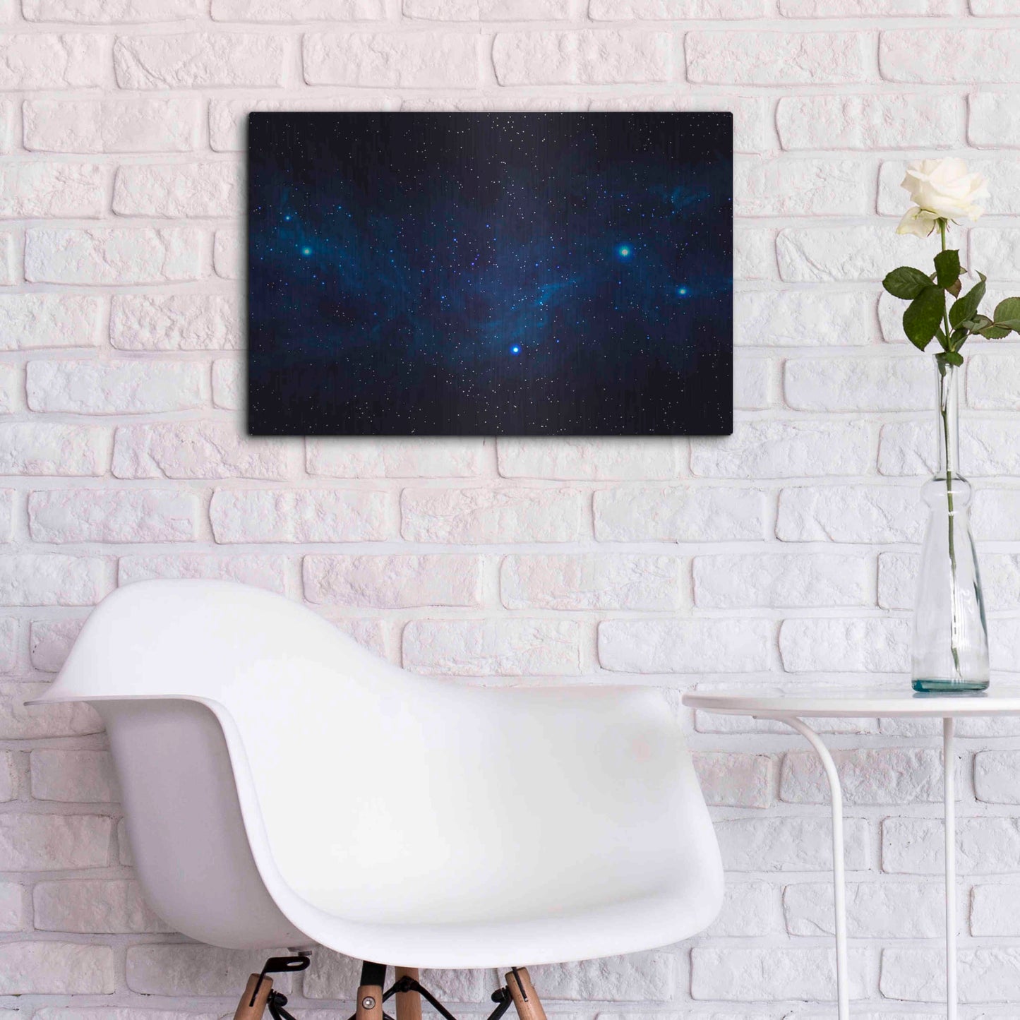 Luxe Metal Art 'Ultramarine Space' by Luxe Portfolio, Metal Wall Art,24x16