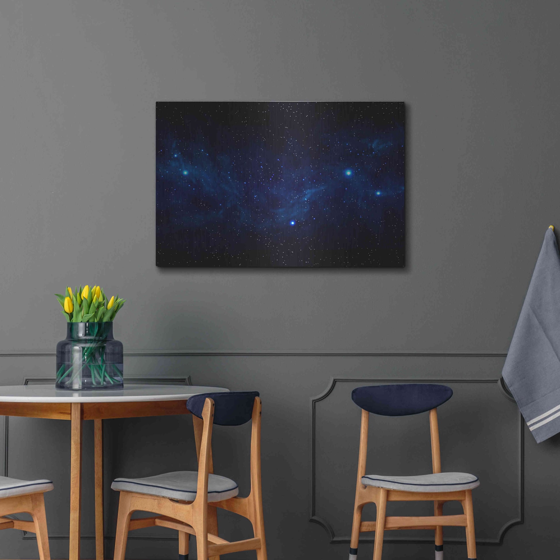 Luxe Metal Art 'Ultramarine Space' by Luxe Portfolio, Metal Wall Art,36x24