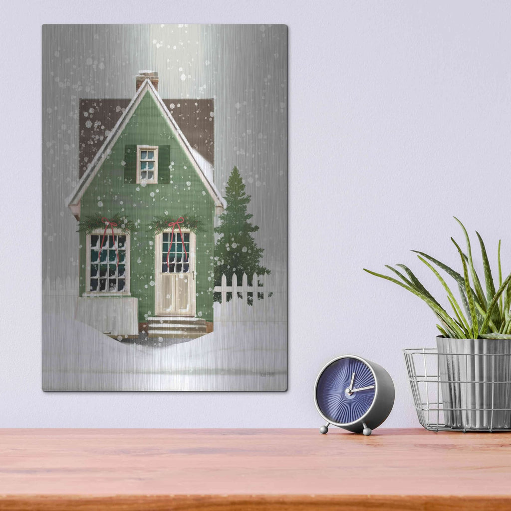 'Holiday Home' by House Fenway – Metal Wall Art, 12x16 room view