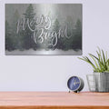 'Merry & Bright Snowfall' by House Fenway – Metal Wall Art, 16x12 room view