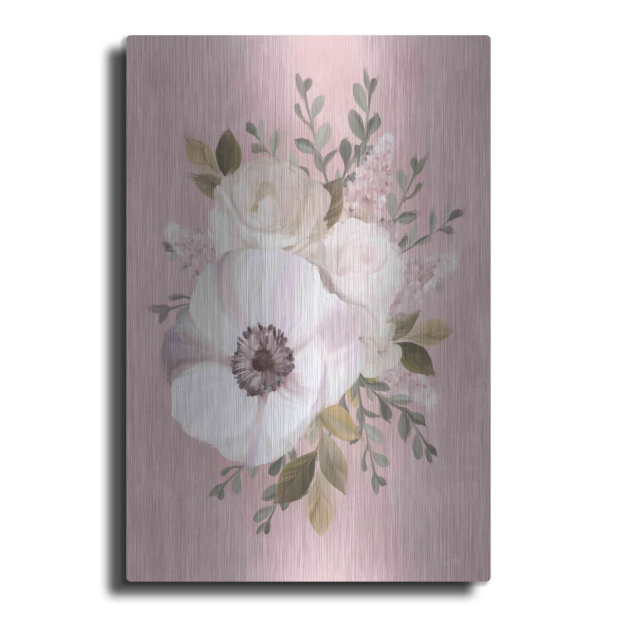 'Pink Lover Bouquet' by House Fenway – Metal Wall Art