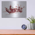'Retro Santa' by House Fenway – Metal Wall Art, 16x12 room view