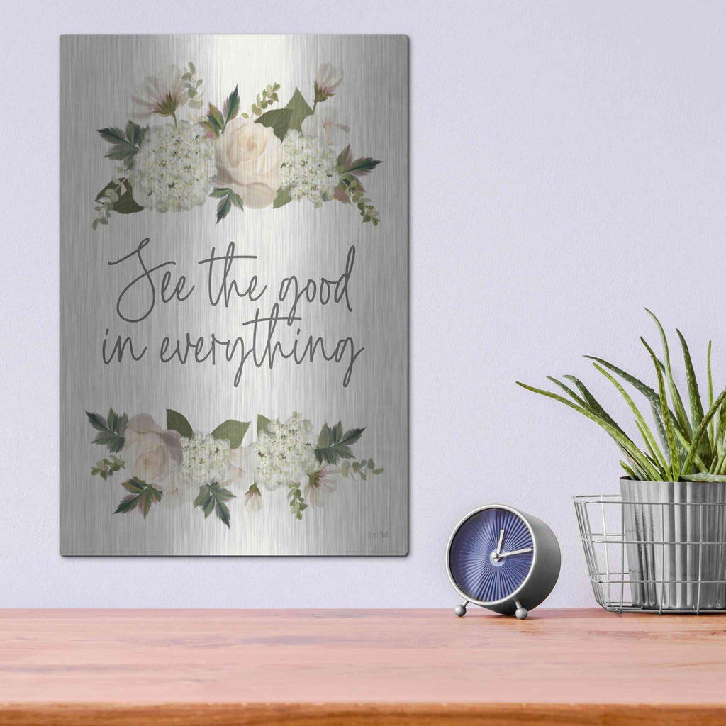 'See The Good In Everything' by House Fenway – Metal Wall Art, 12x16 room view
