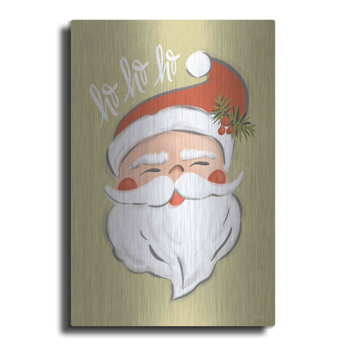 'Vintage Santa' by House Fenway – Metal Wall Art